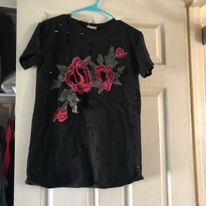Rose black shirt